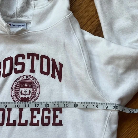 Boston College Women's White Hoodie w/ Official Logo | Size L | Great Condition - Picture 4 of 10